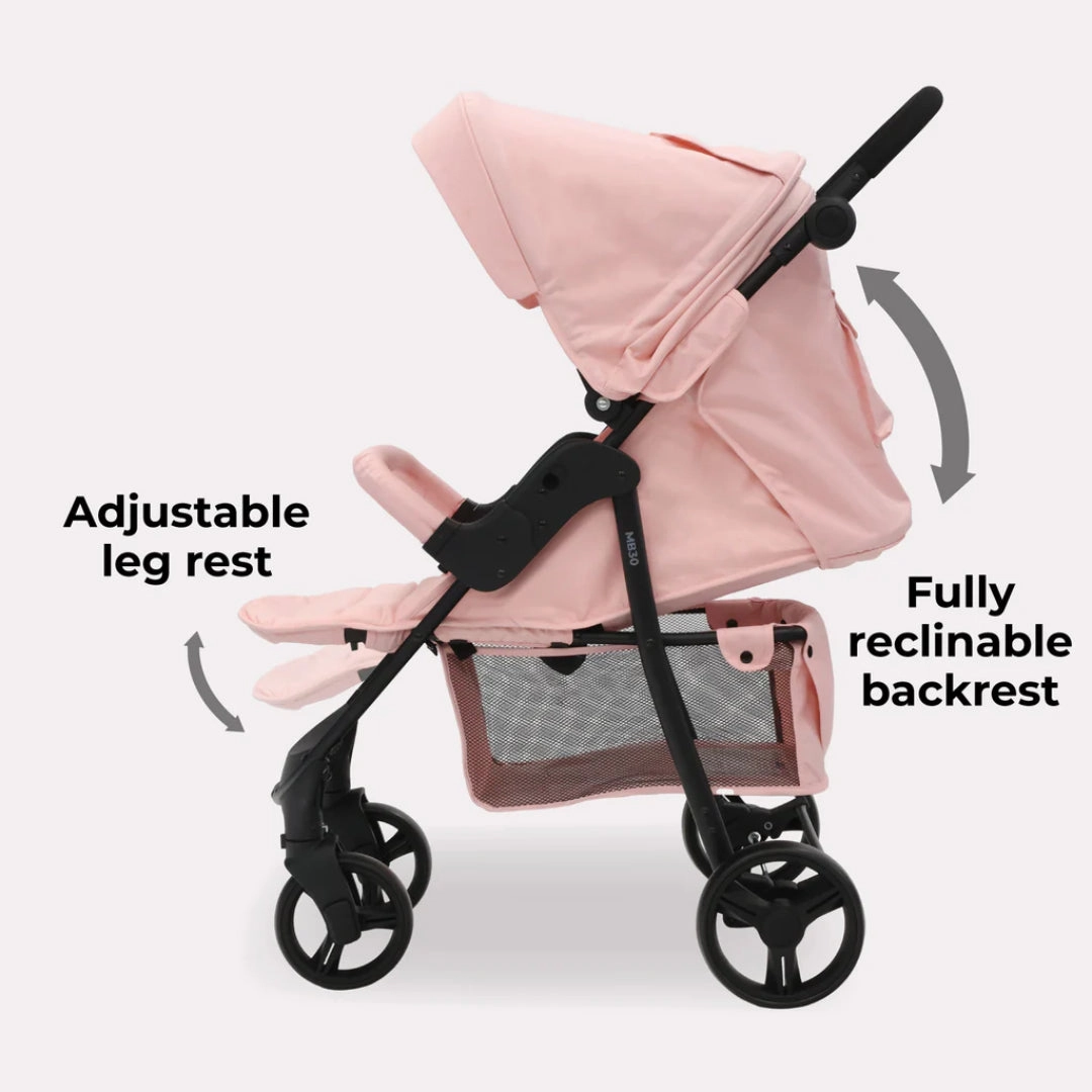 My Babiie MB30 PLUS Pushchair - Pink Leopard