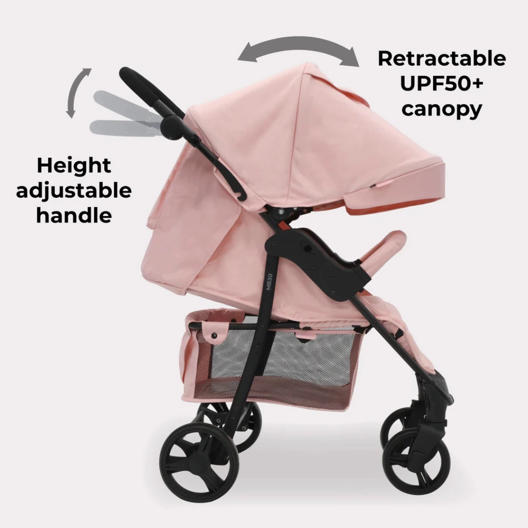 My Babiie MB30 PLUS Pushchair - Pink Leopard