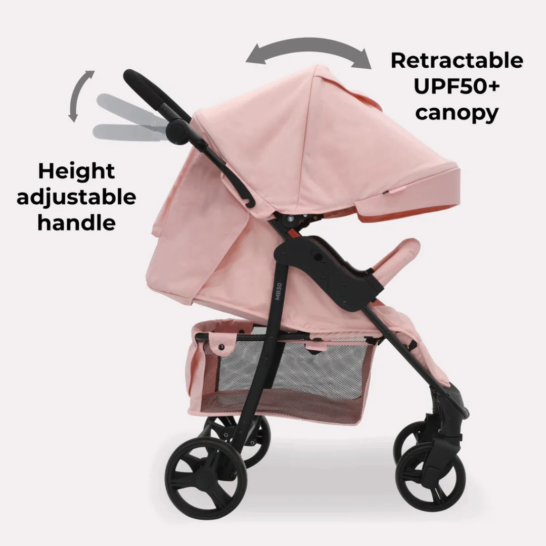 My Babiie MB30 PLUS Pushchair - Pink Leopard