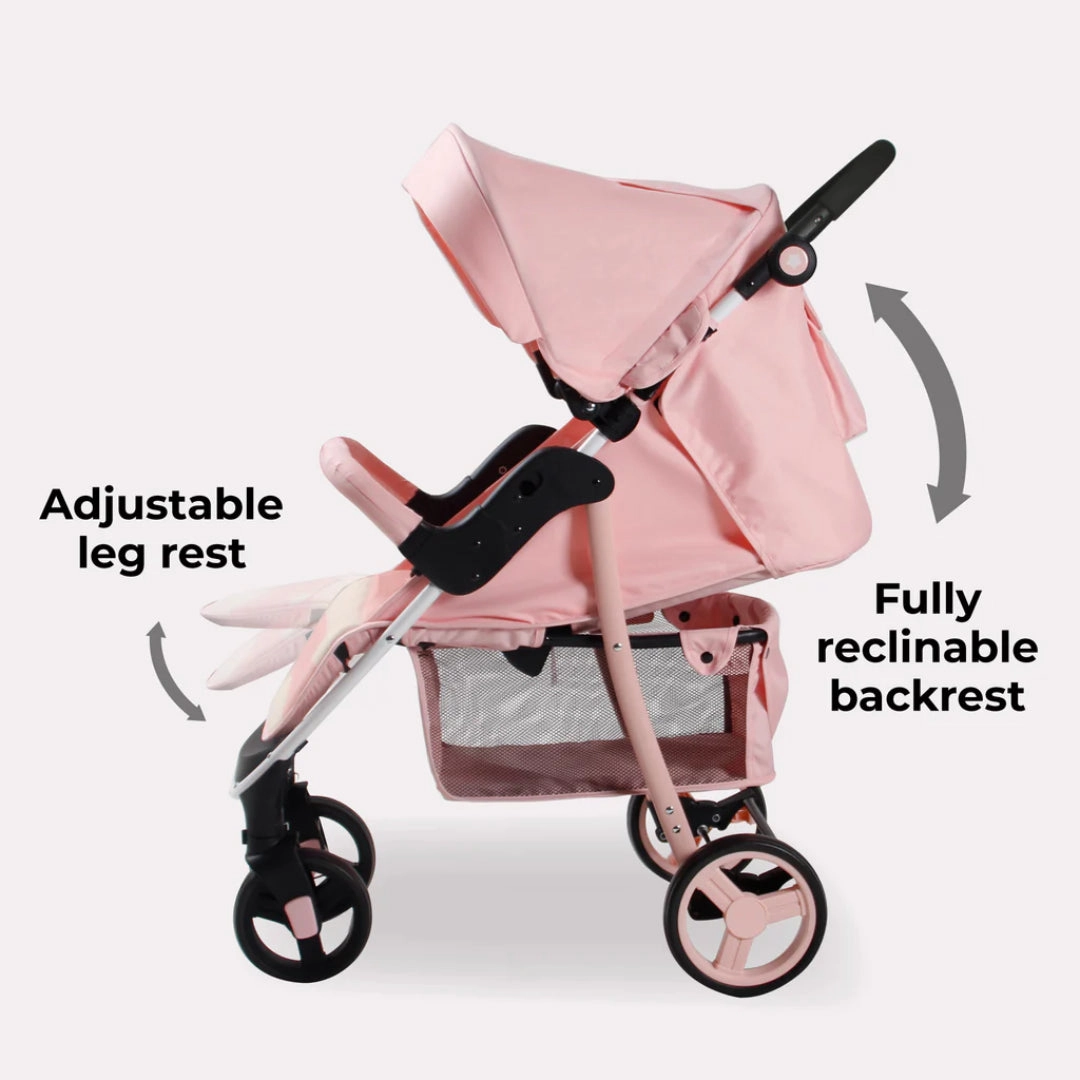 My Babiie MB30 PLUS Pushchair - Pink Stripes