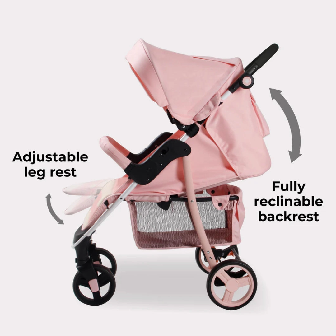 My Babiie MB30 PLUS Pushchair - Pink Stripes