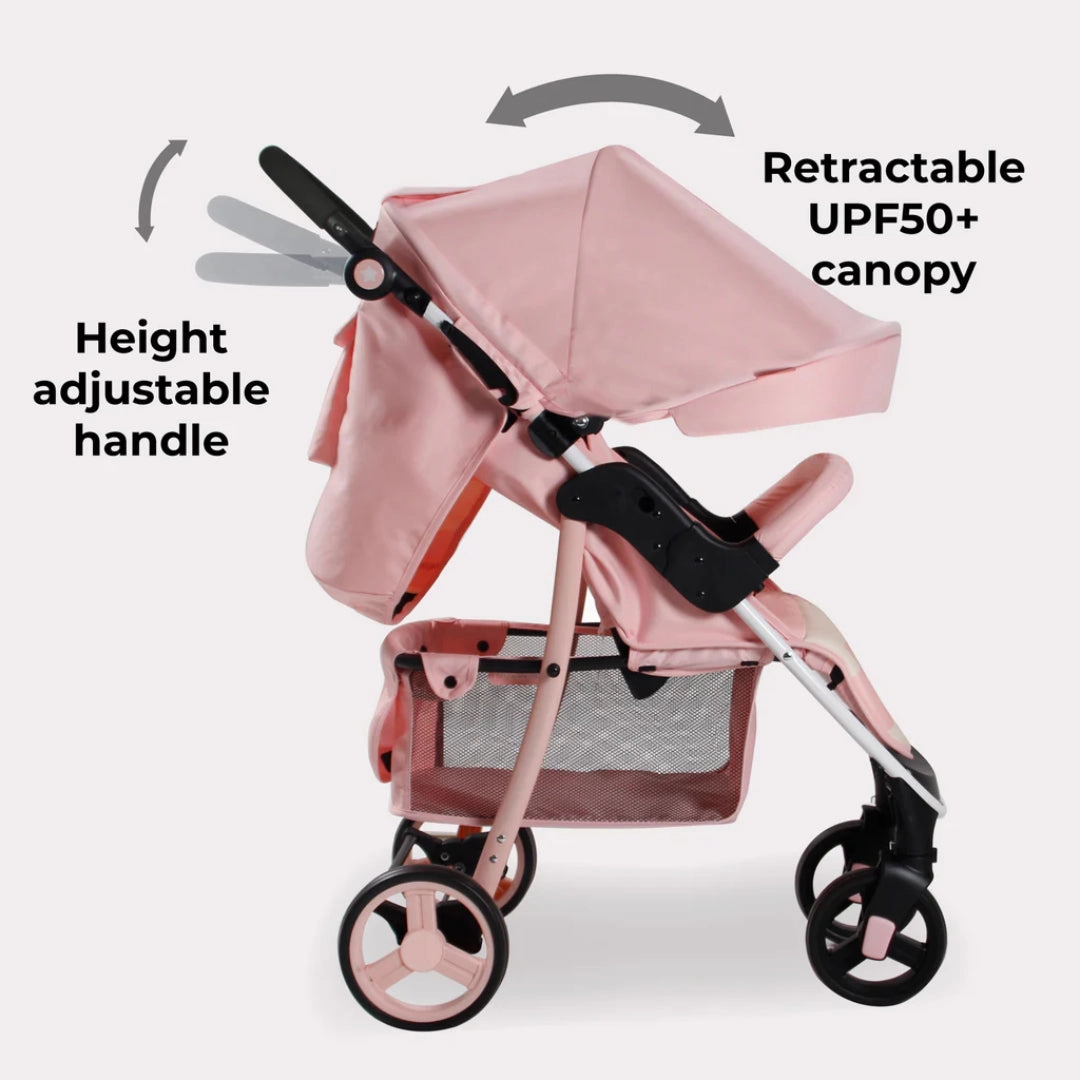 My Babiie MB30 PLUS Pushchair - Pink Stripes