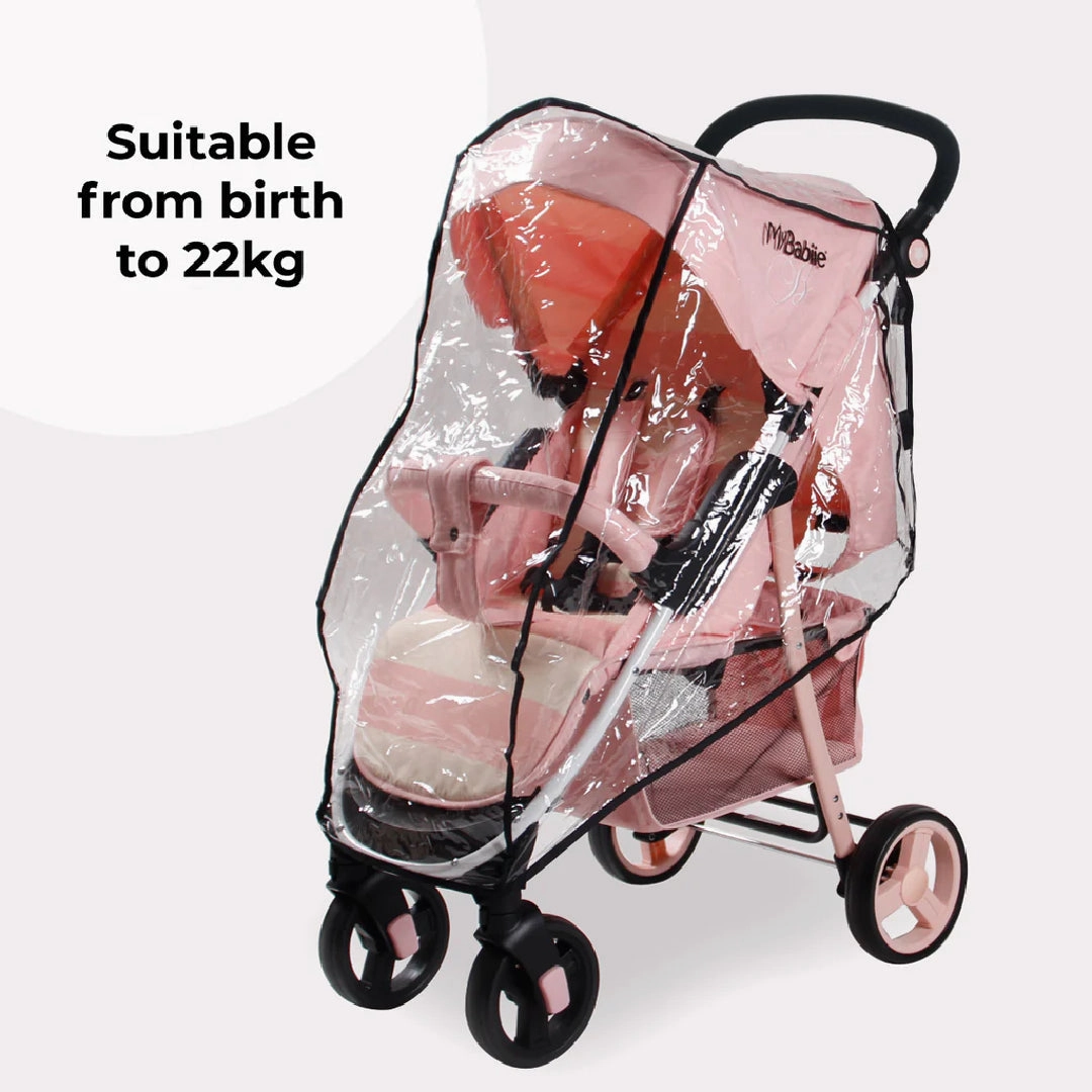 My Babiie MB30 PLUS Pushchair - Pink Stripes