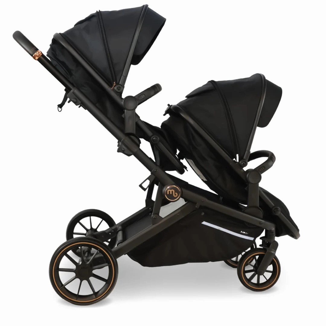My Babiie MB33 Tandem Pushchair - Black Leopard