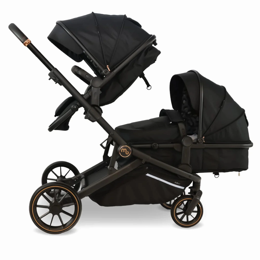 My Babiie MB33 Tandem Pushchair - Black Leopard