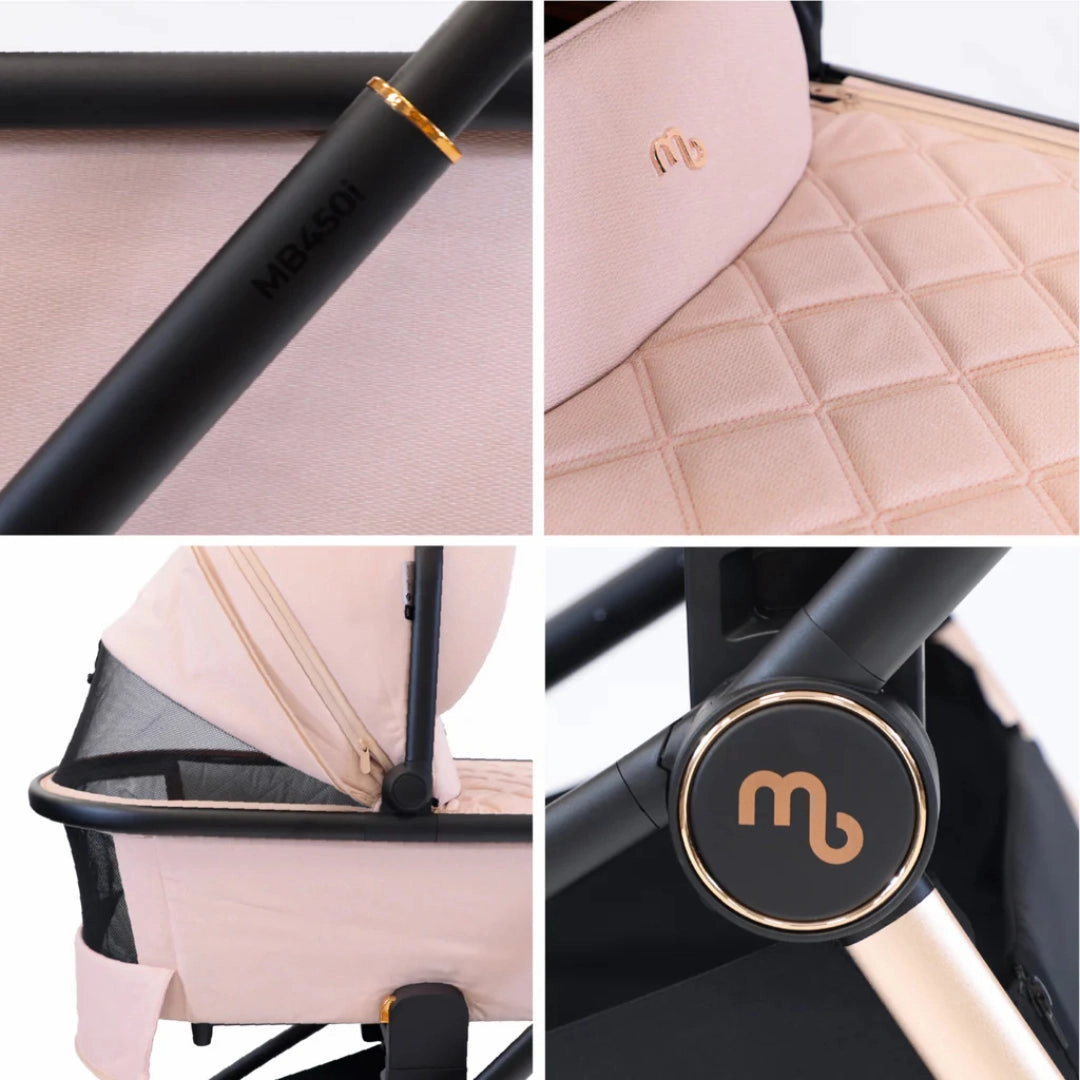 My Babiie MB450 2-in-1 Pushchair & Carrycot - Pastel Pink