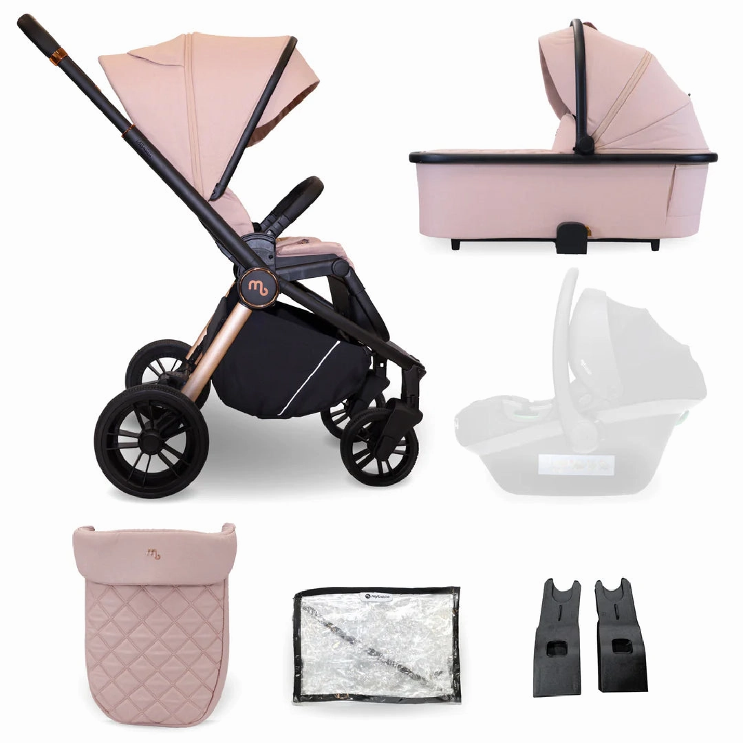 My Babiie MB450 2-in-1 Pushchair & Carrycot - Pastel Pink