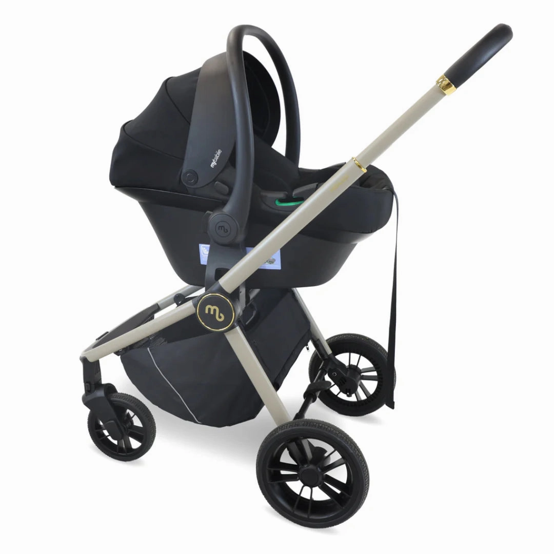 My Babiie MB450i 3-in-1 Travel System with Base - Ivory
