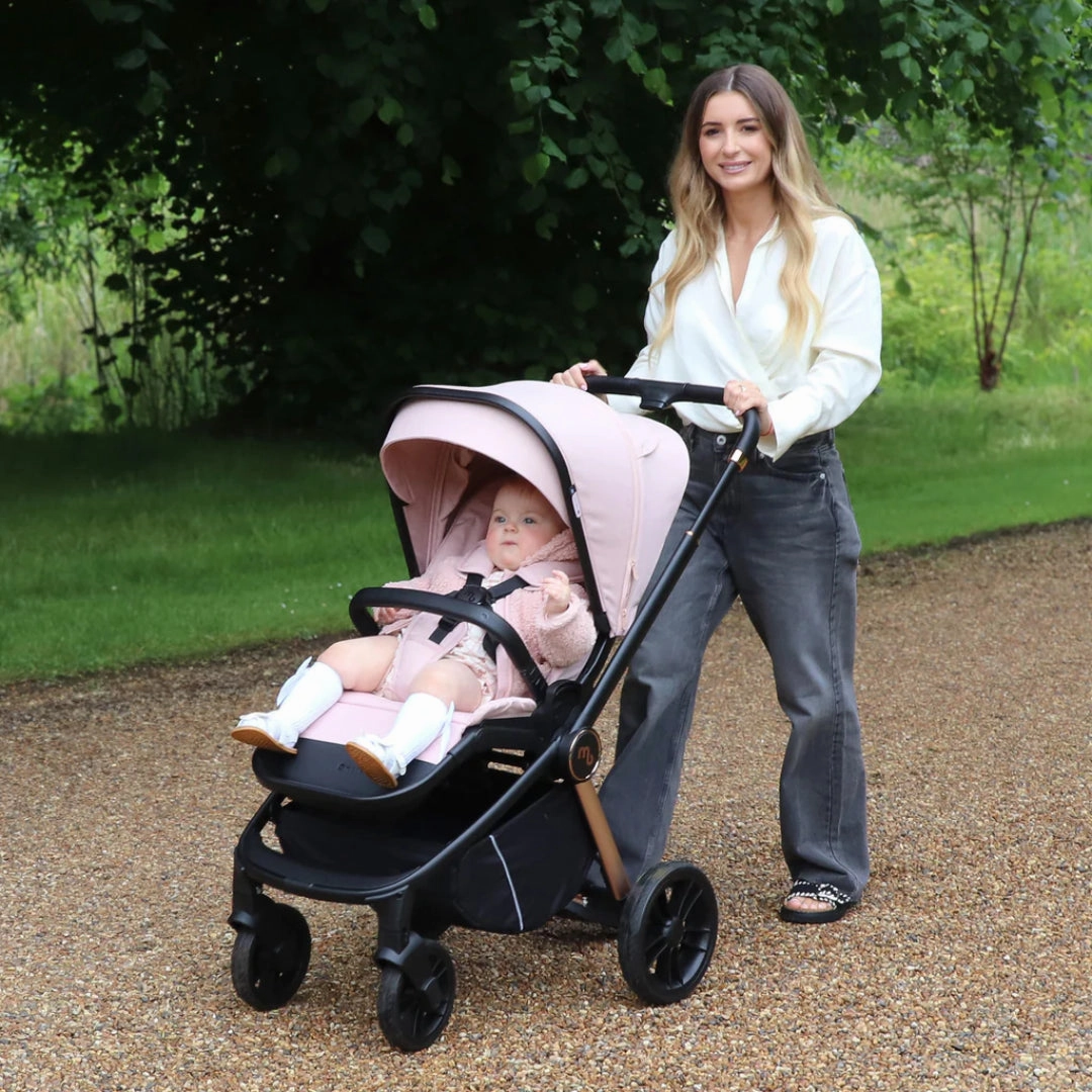 My Babiie MB450i 3-in-1 Travel System with Base - Pastel Pink