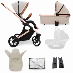 My Babiie MB500 2-in-1 Pushchair & Carrycot - Rose Gold Stone