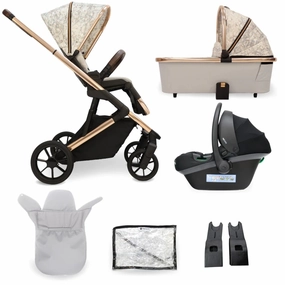 My Babiie MB500 3-in-1 Travel System - Rose Gold Marble