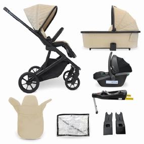 My Babiie MB500 3-in-1 Travel System with Base - Almond