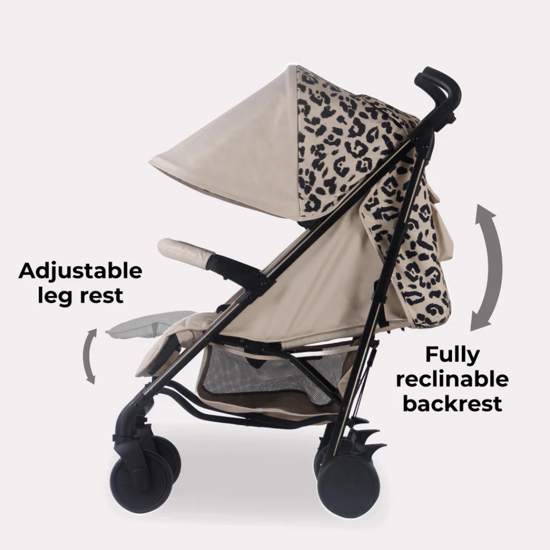 My Babiie MB51 PLUS Stroller - Fawn Leopard