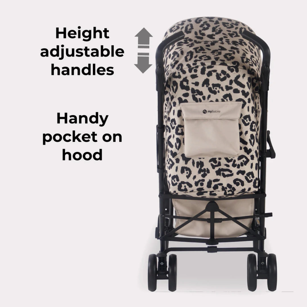 My Babiie MB51 PLUS Stroller - Fawn Leopard