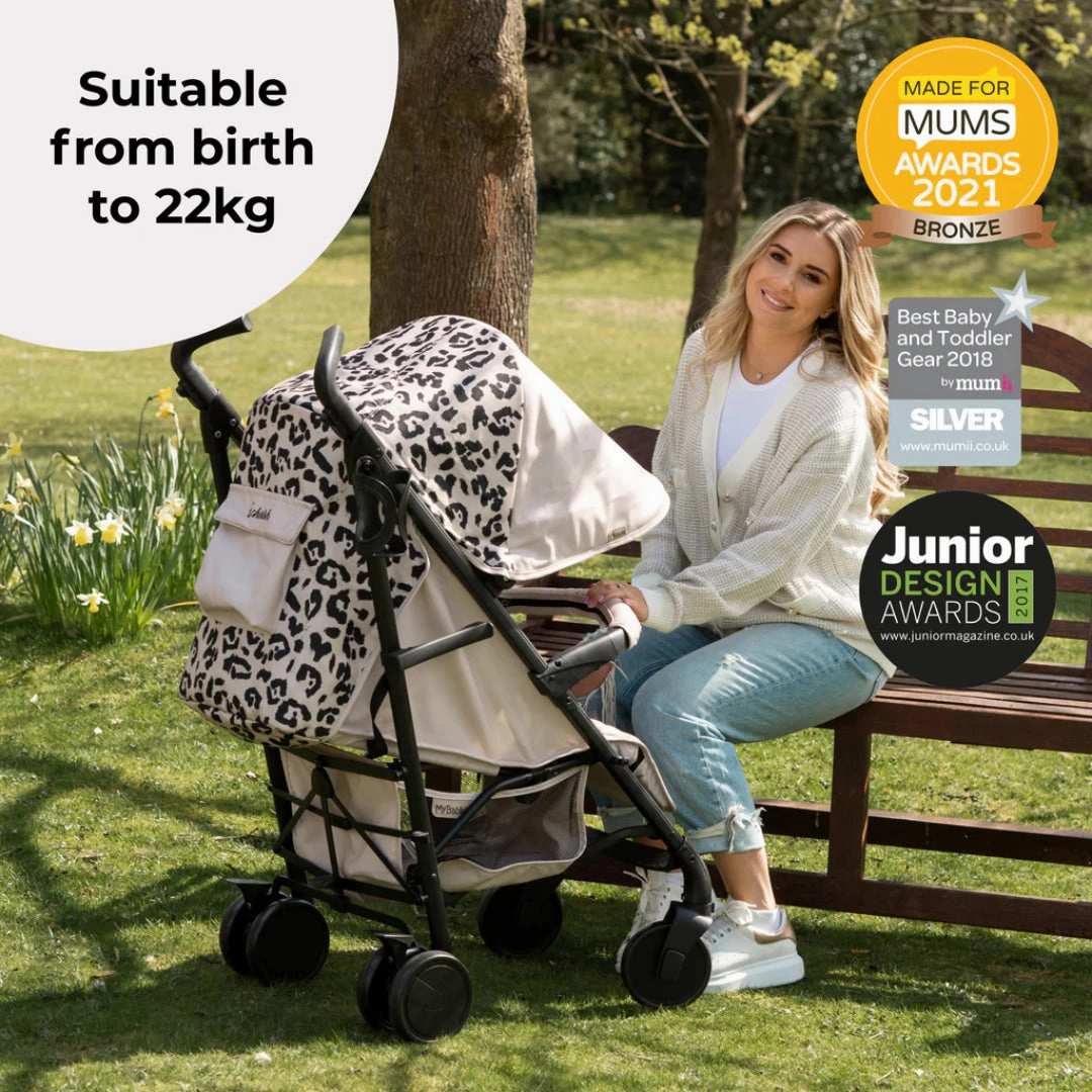My Babiie MB51 PLUS Stroller - Fawn Leopard