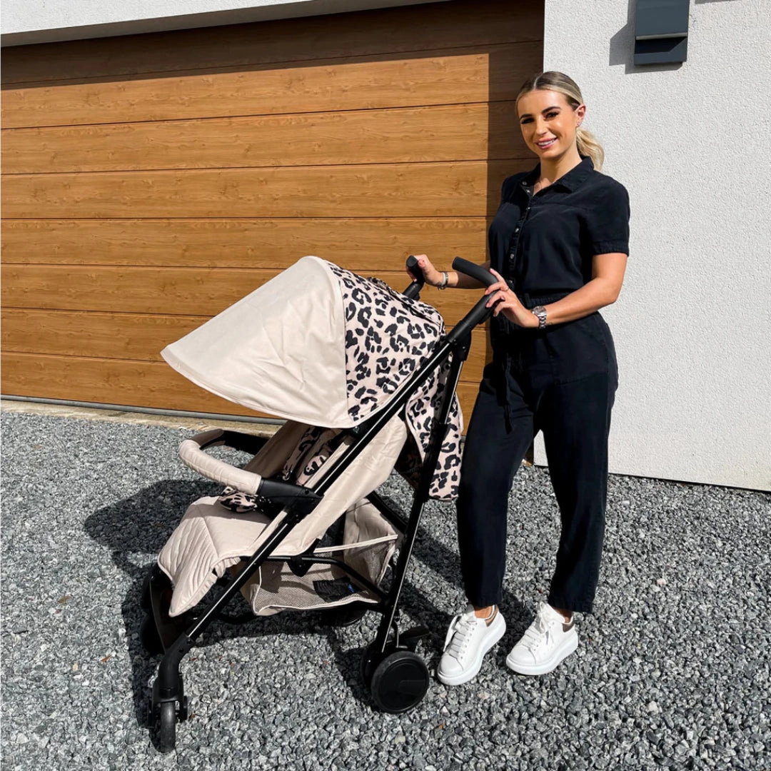 My Babiie MB51 PLUS Stroller - Fawn Leopard