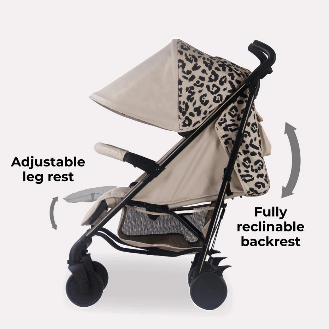 My Babiie MB51 PLUS Stroller - Fawn Leopard