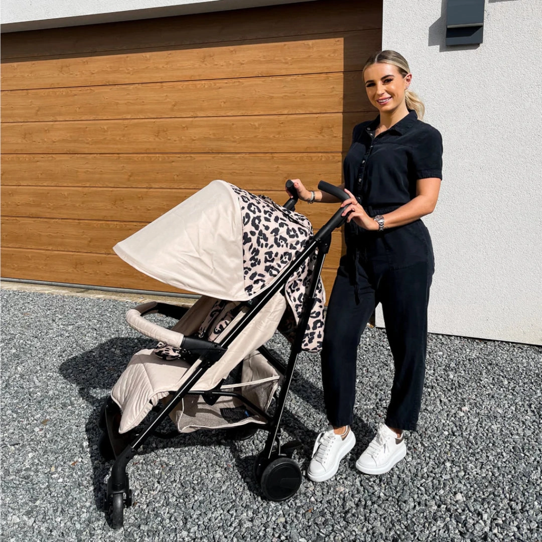 My Babiie MB51 PLUS Stroller - Fawn Leopard
