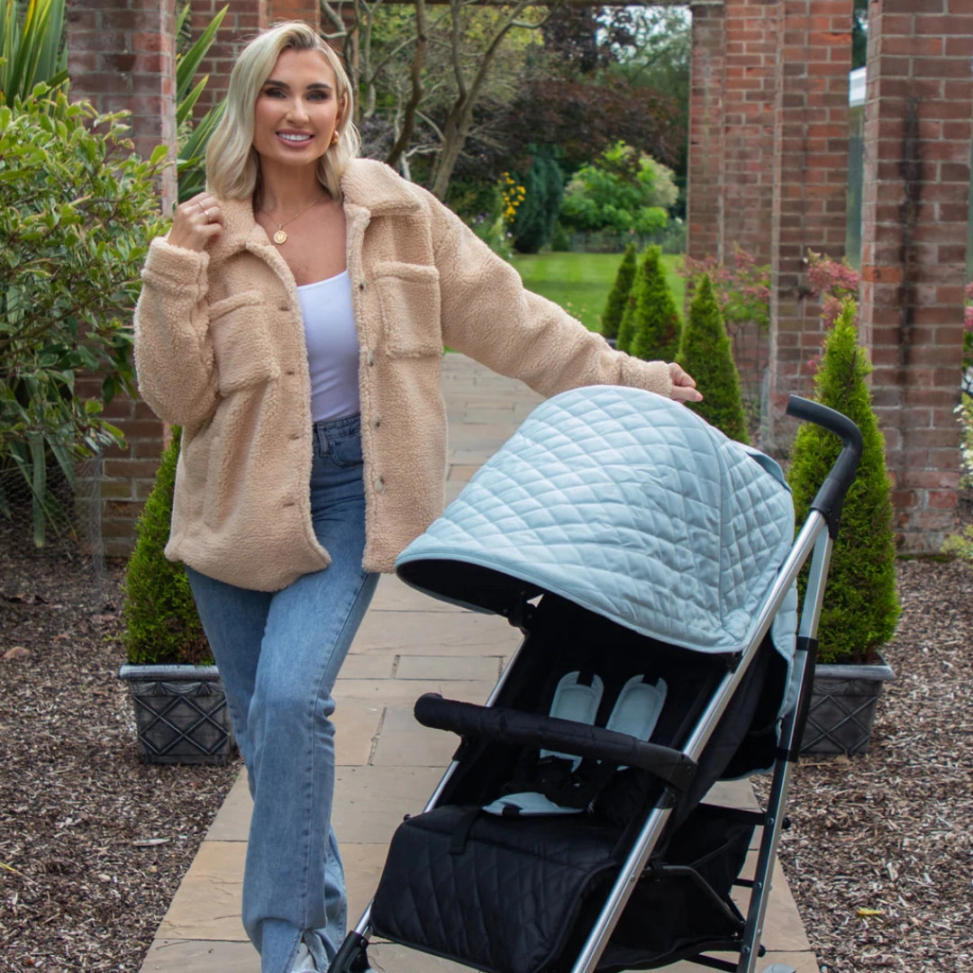 My Babiie MB51 PLUS Stroller - Quilted Aqua