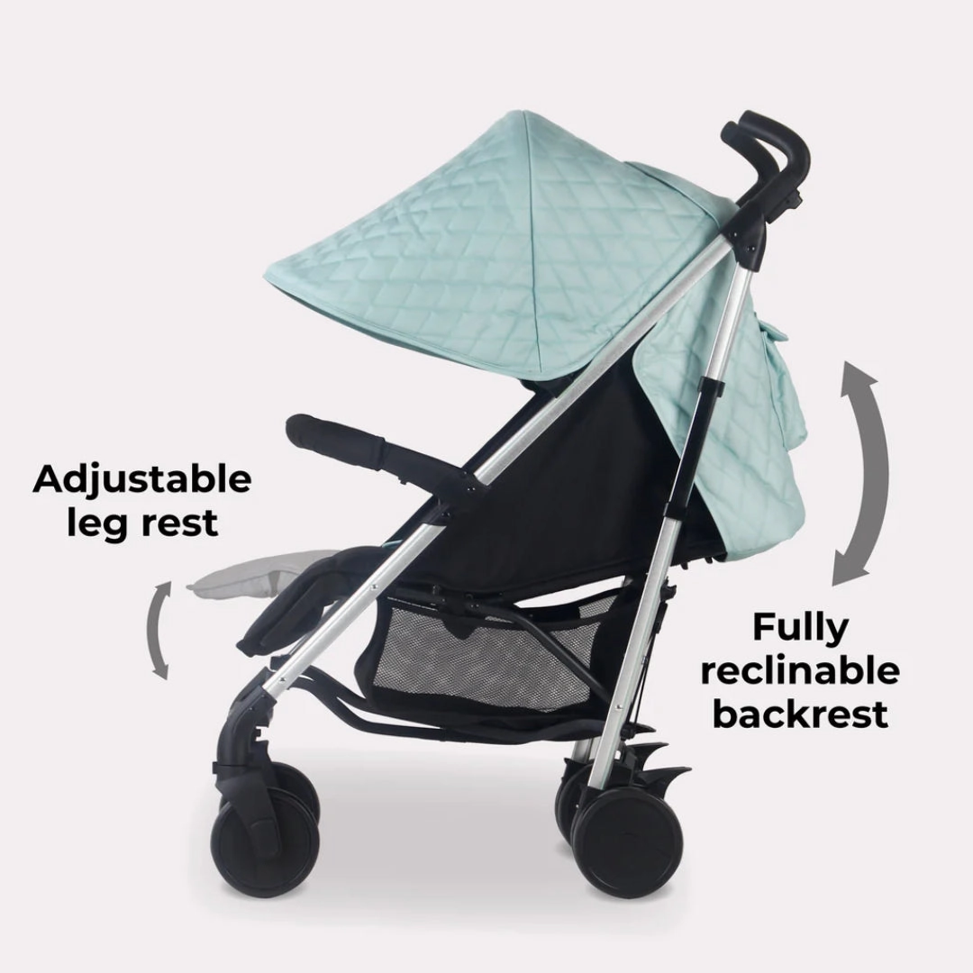 My Babiie MB51 PLUS Stroller - Quilted Aqua