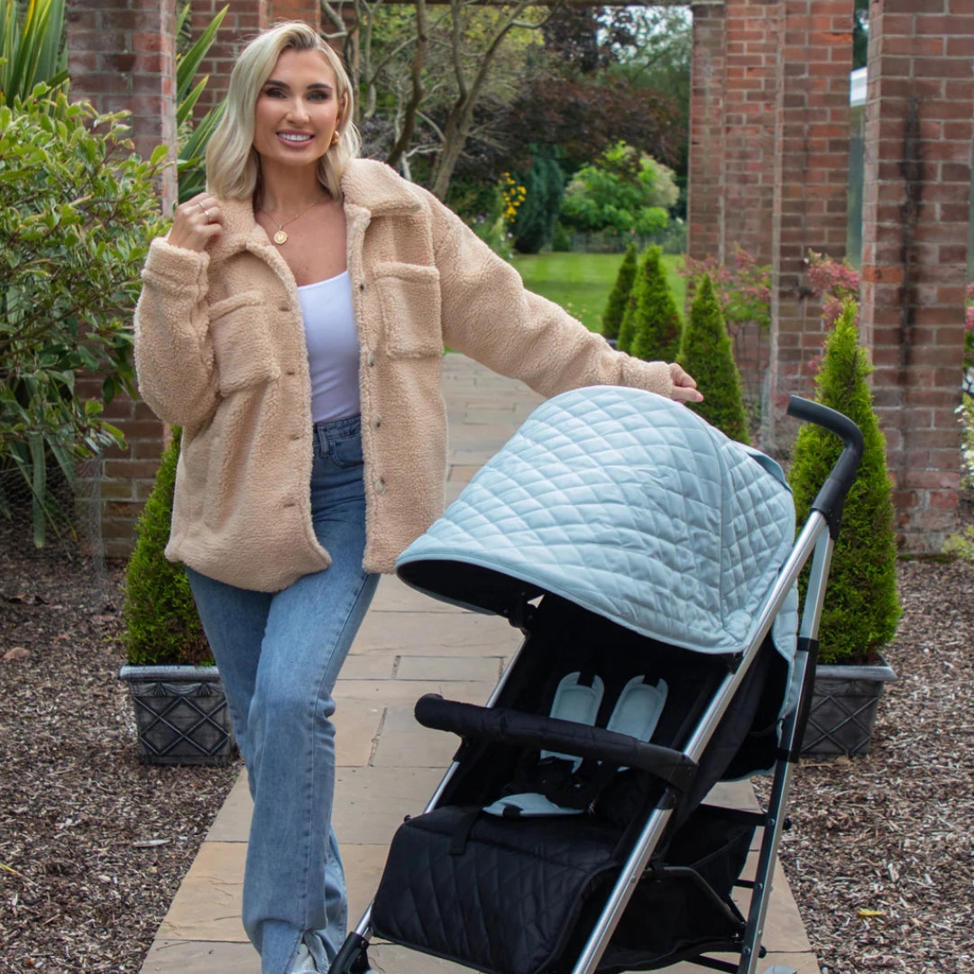 My Babiie MB51 PLUS Stroller - Quilted Aqua