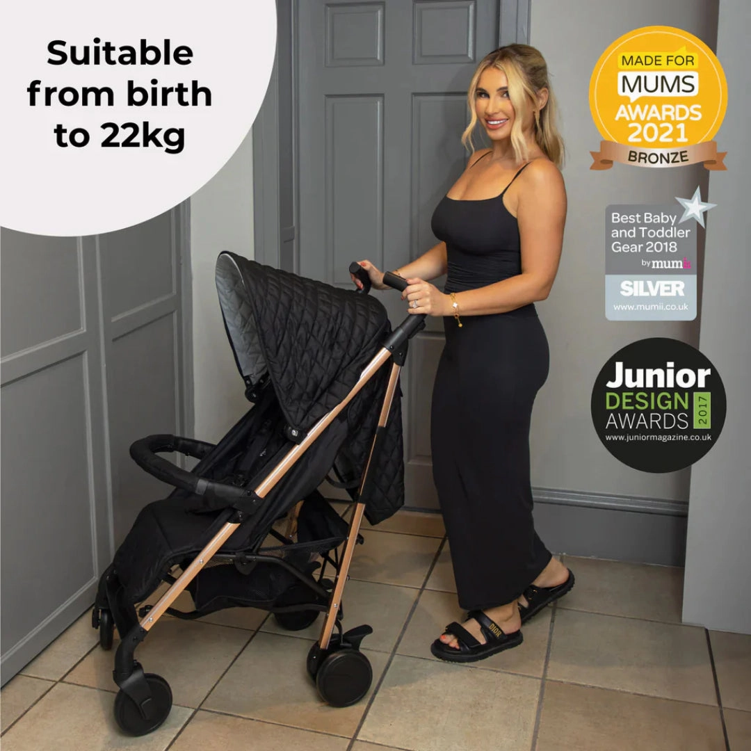 My Babiie MB51 PLUS Stroller - Quilted Black