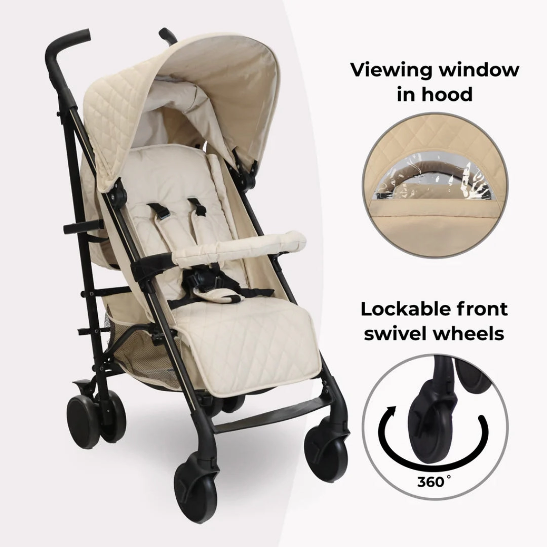My Babiie MB51 PLUS Stroller - Quilted Sand