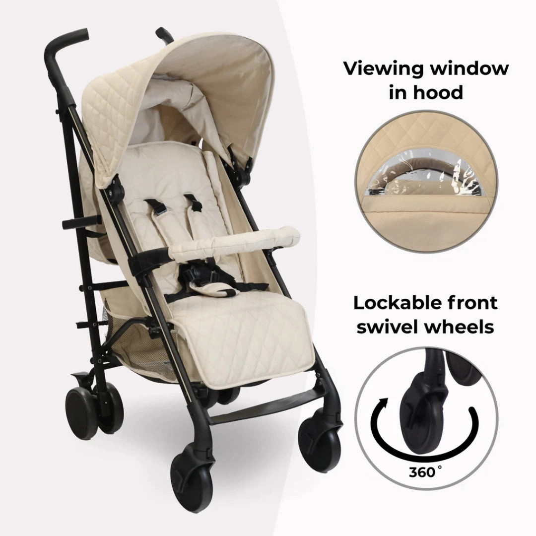 My Babiie MB51 PLUS Stroller - Quilted Sand