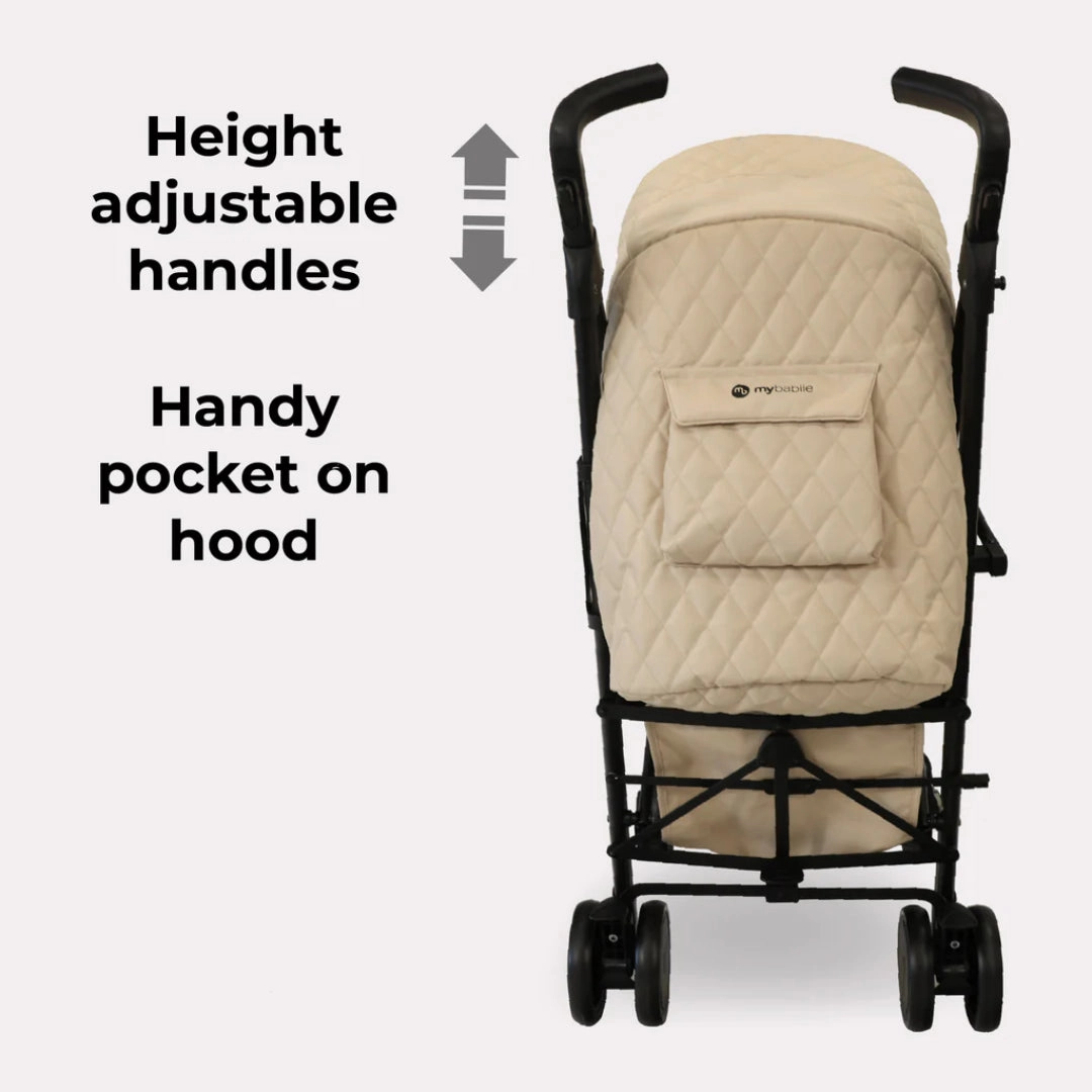 My Babiie MB51 PLUS Stroller - Quilted Sand