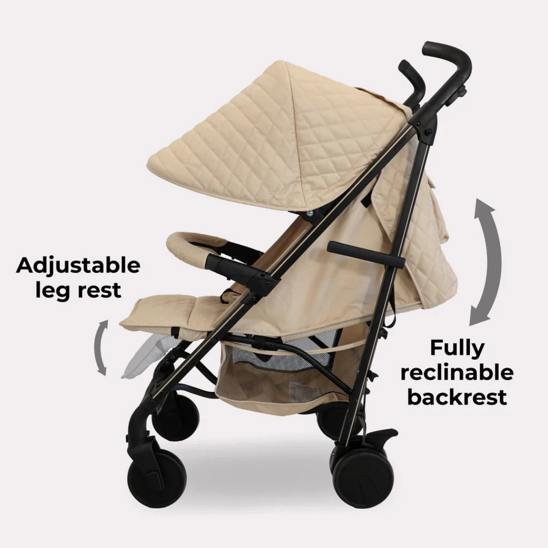 My Babiie MB51 PLUS Stroller - Quilted Sand