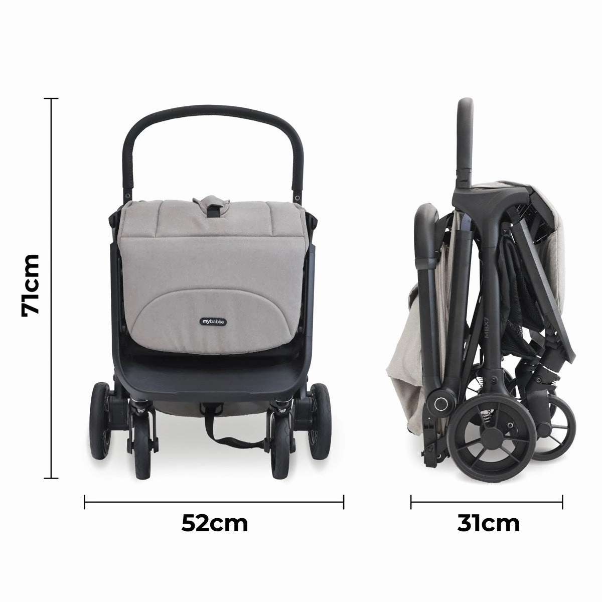 My Babiie MBX7 Auto-Fold Stroller
