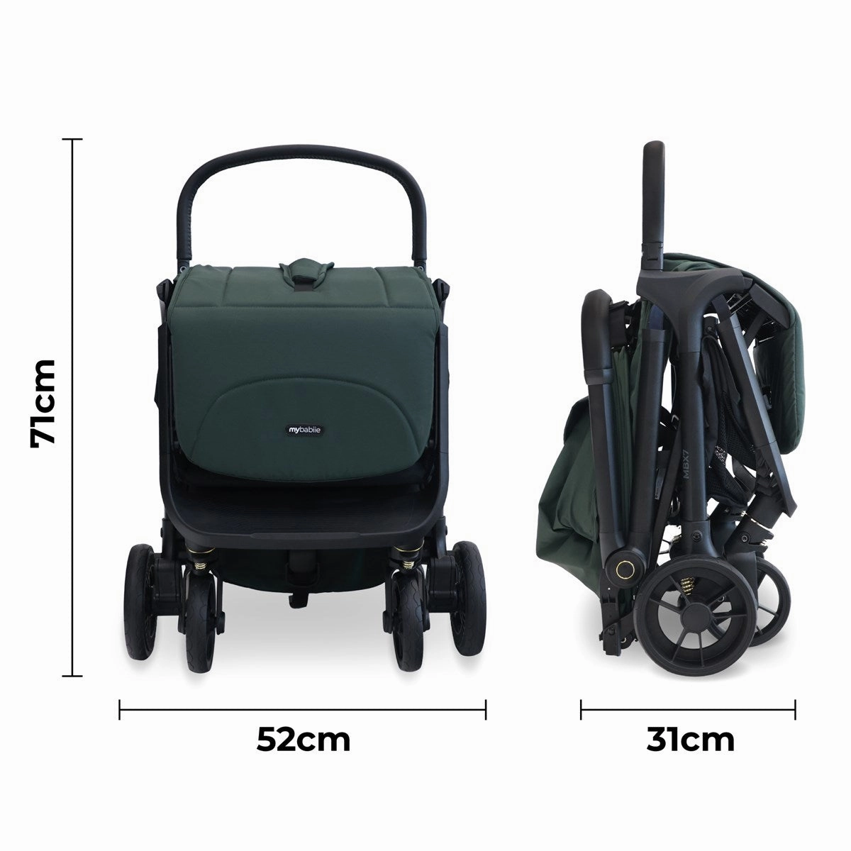 My Babiie MBX7 Auto-Fold Stroller