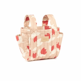 nobodinoz Hyde Park Stroller Organizer Red Tulips