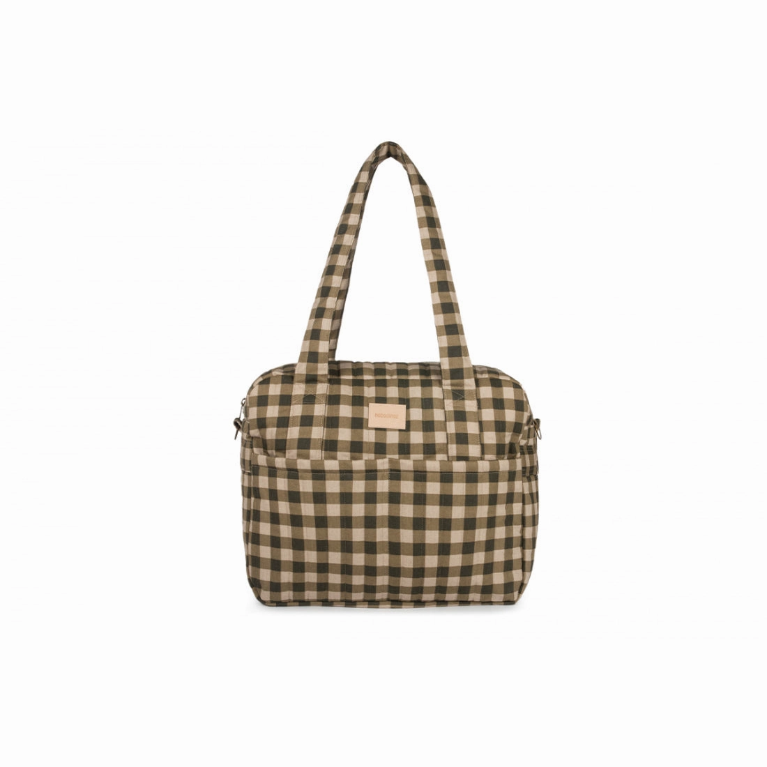 nobodinoz Hyde Park Waterproof Stroller Bag Green Checks