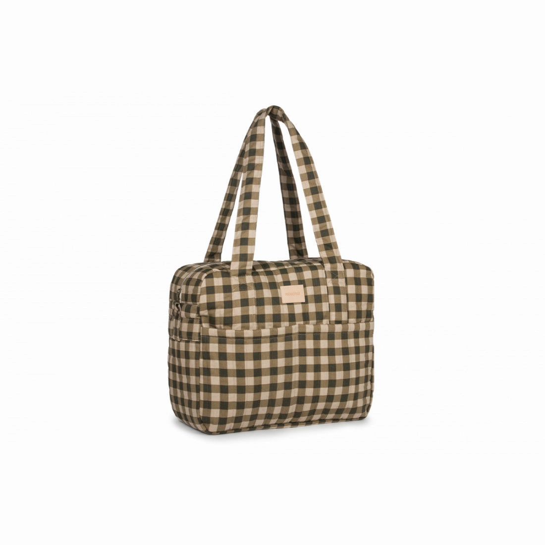 nobodinoz Hyde Park Waterproof Stroller Bag Green Checks