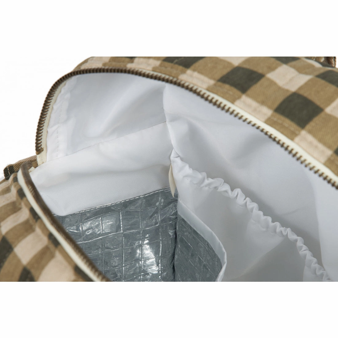 nobodinoz Hyde Park Waterproof Stroller Bag Green Checks