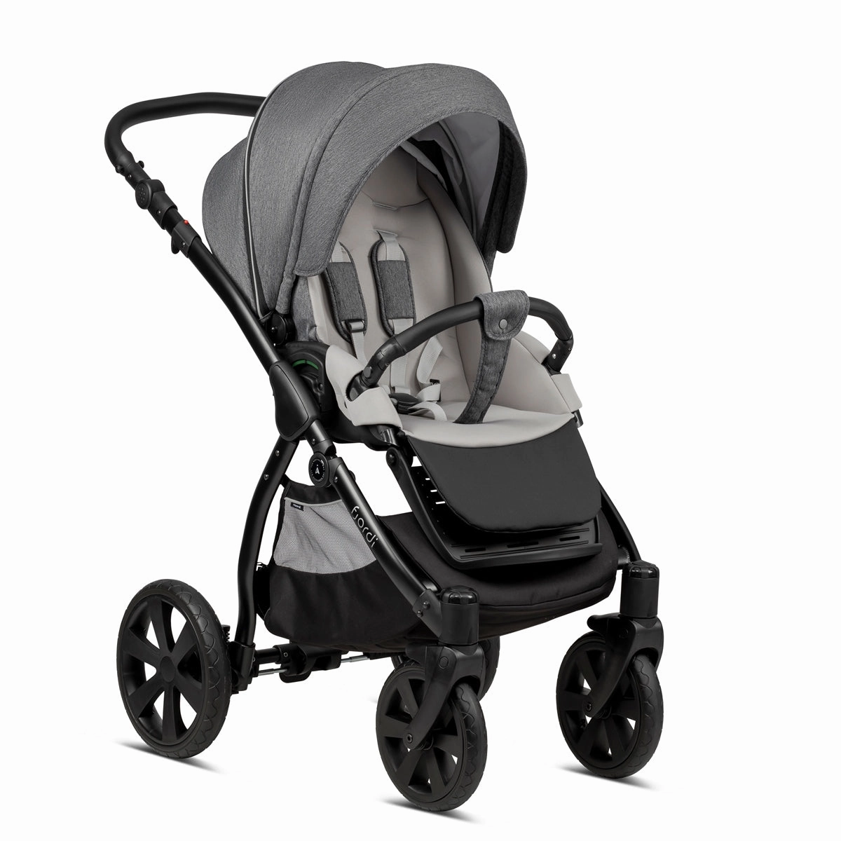 Noordi Fjordi V1 3in1 Essential Starter Travel & Nursery Bundle, Dark Grey