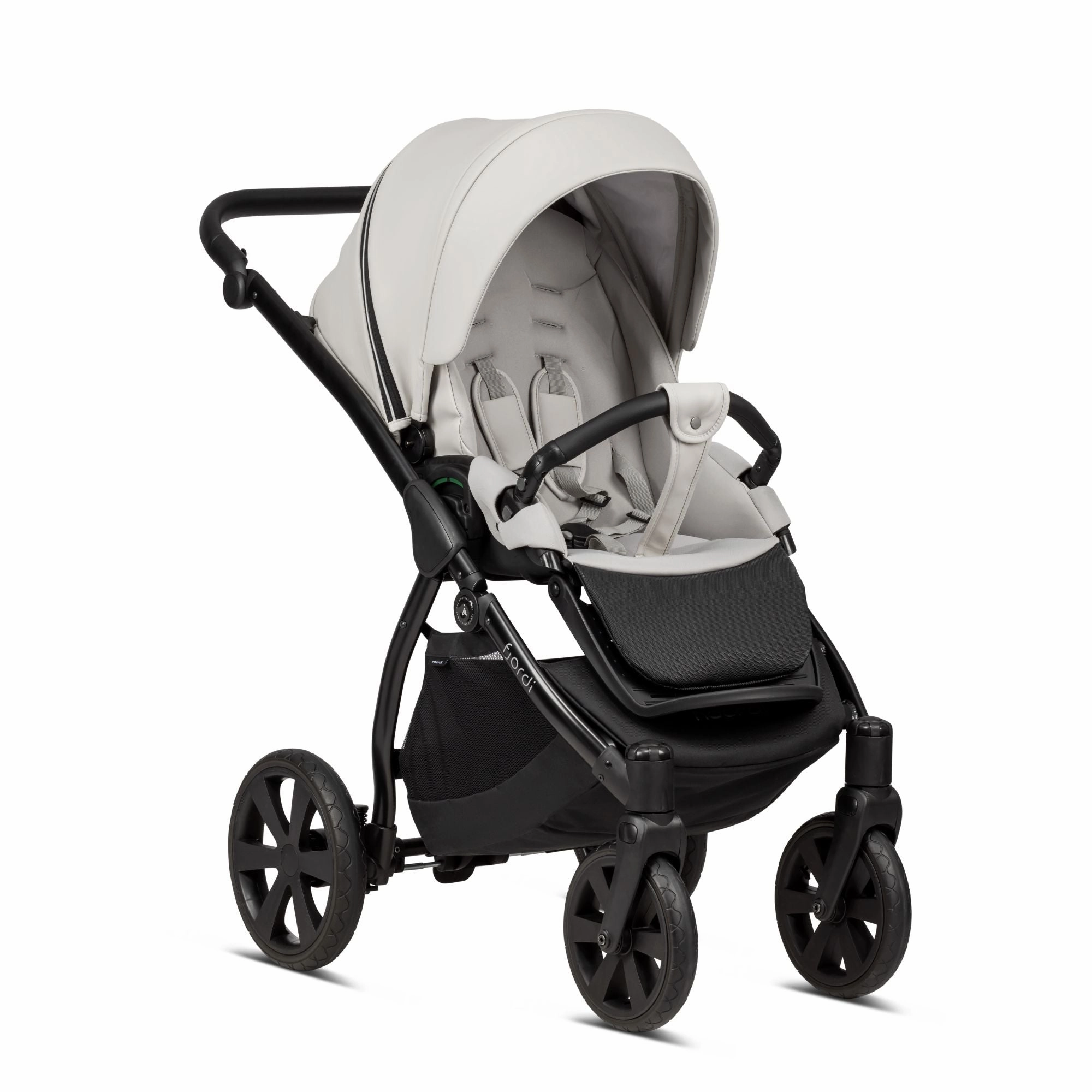 Noordi Fjordi V1 Leather 3in1 Essential Starter Travel & Nursery Bundle, Leather Cloud