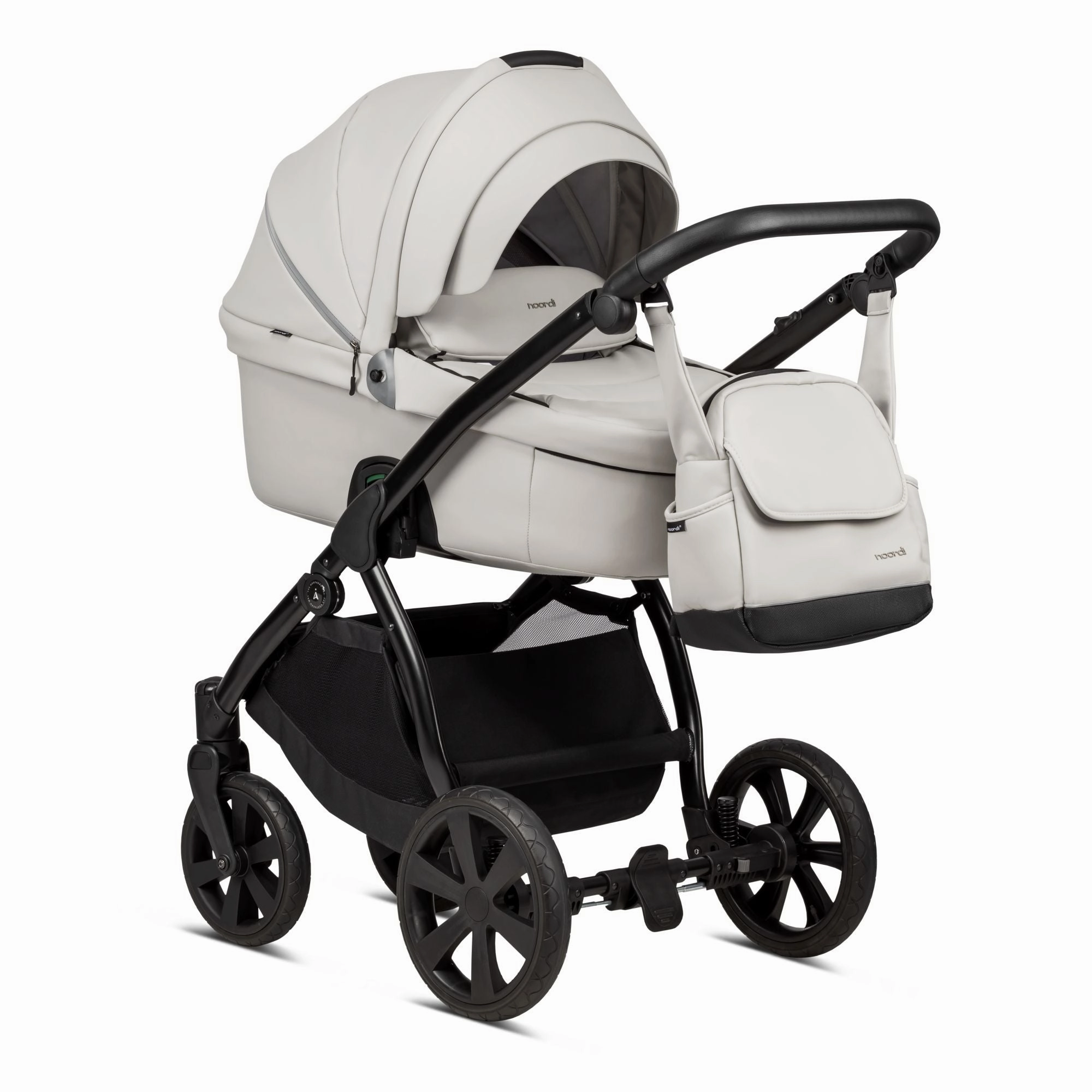 Noordi Fjordi V1 Leather 3in1 Essential Starter Travel & Nursery Bundle, Leather Cloud