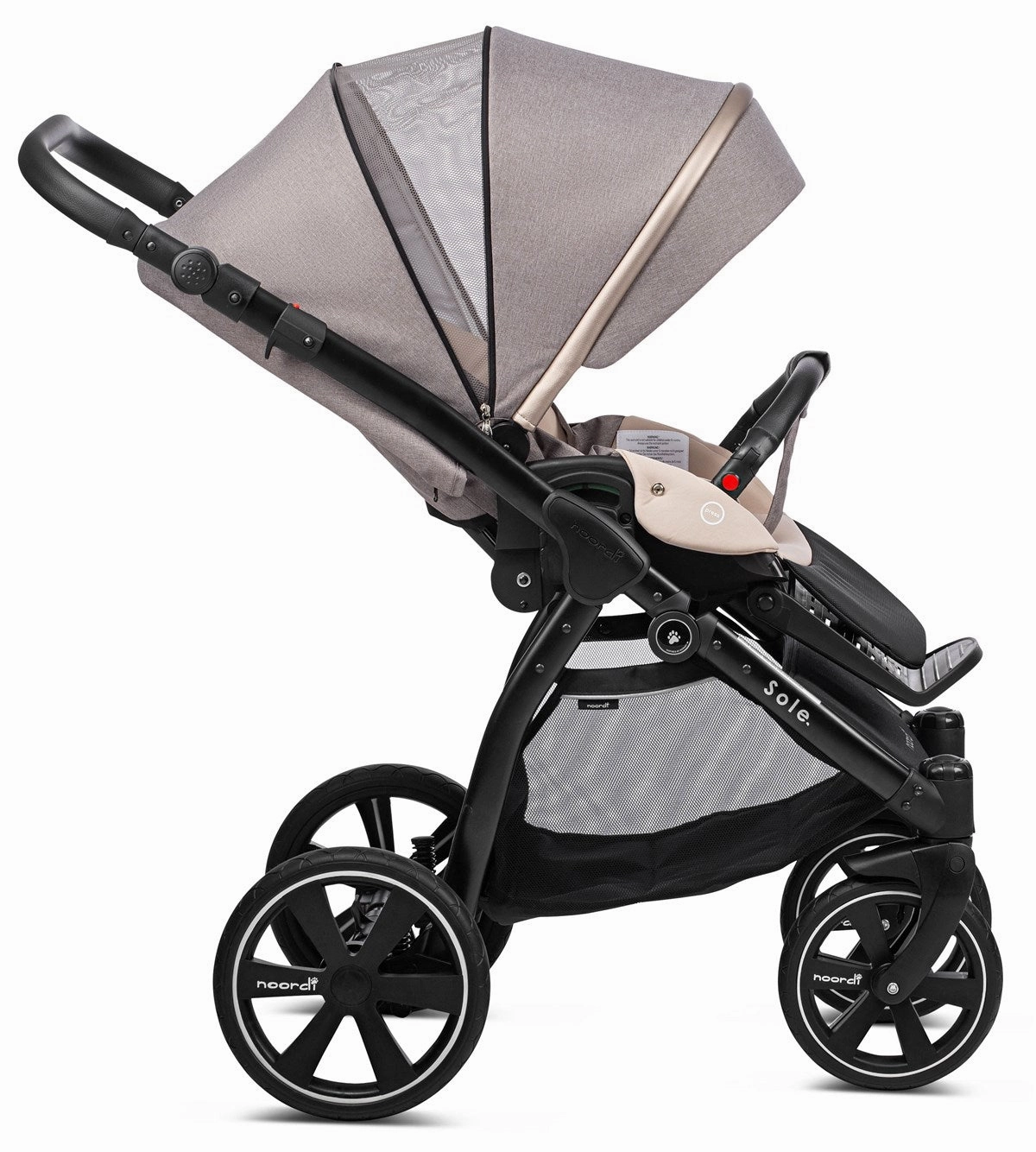 Noordi Sole Go 3in1 Essential Starter Travel & Nursery Bundle, Beige