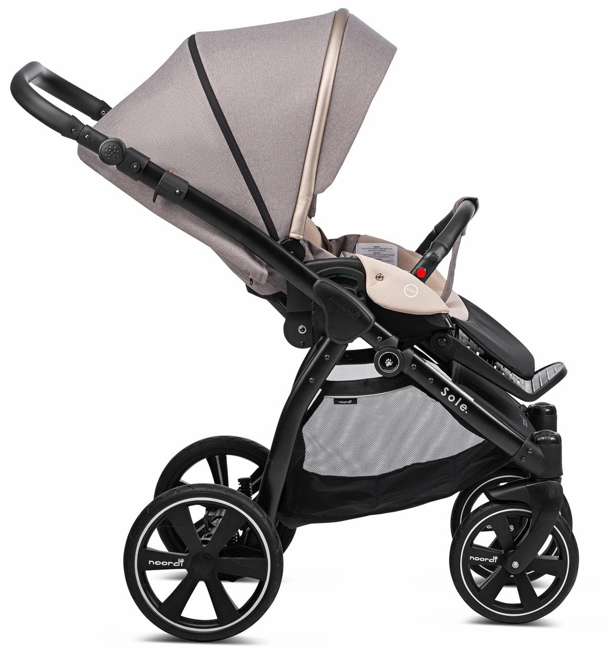 Noordi Sole Go 3in1 Essential Starter Travel & Nursery Bundle, Beige