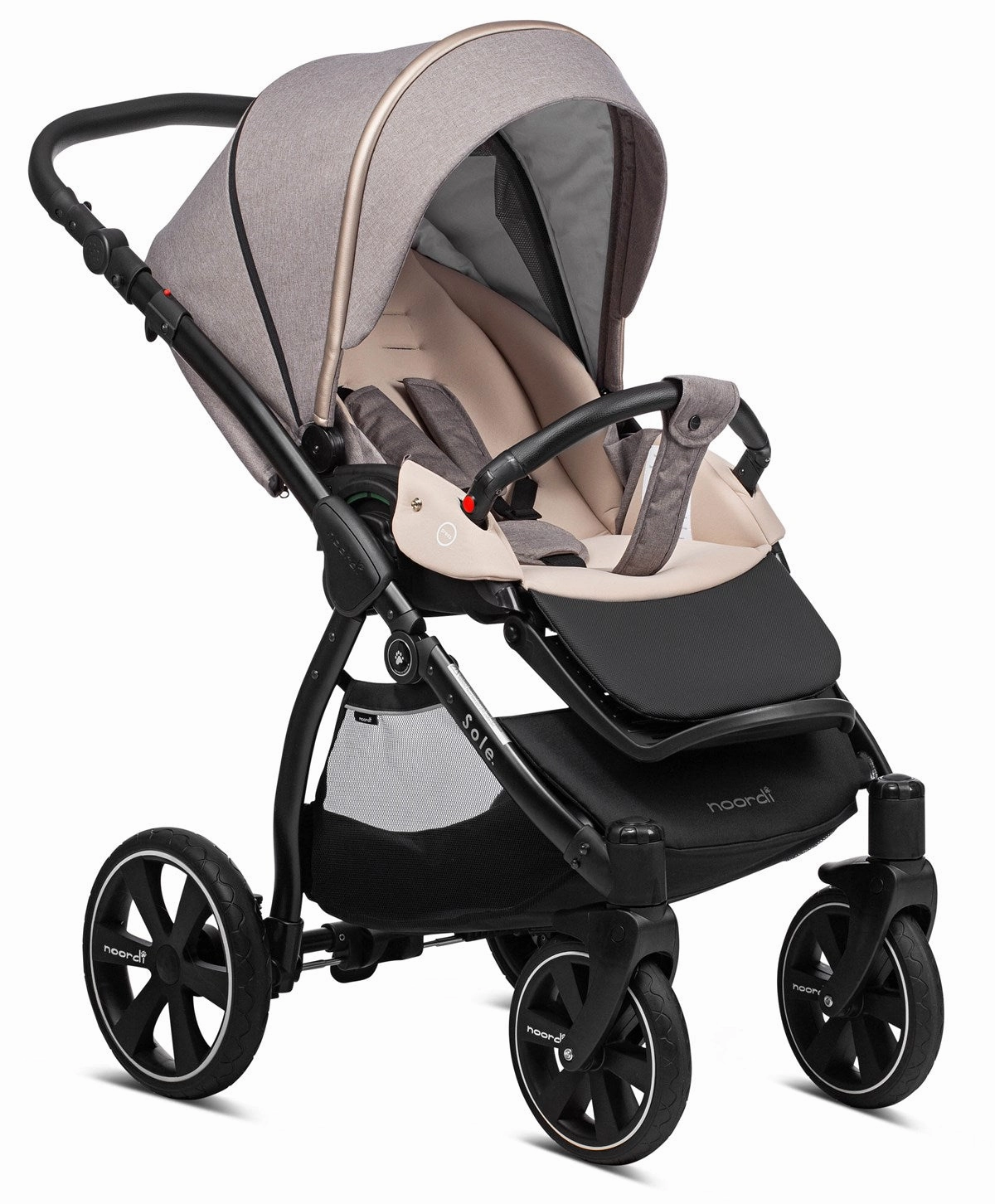 Noordi Sole Go 3in1 Essential Starter Travel & Nursery Bundle, Beige