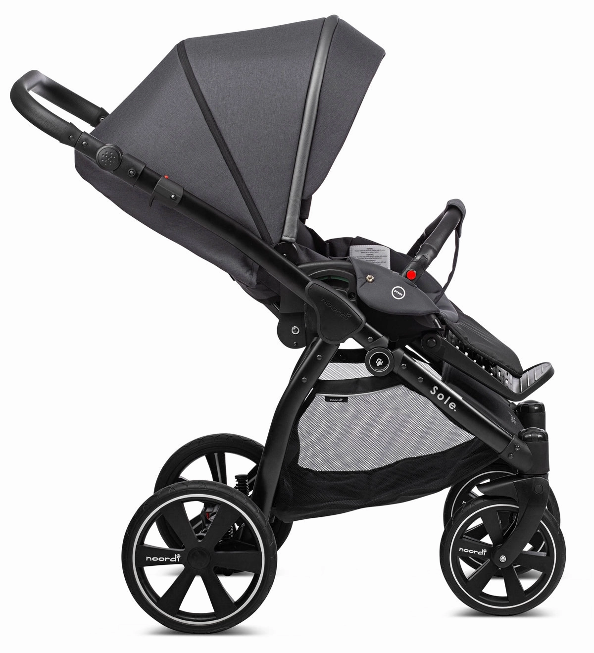 Noordi Sole Go 3in1 Essential Starter Travel & Nursery Bundle, Black