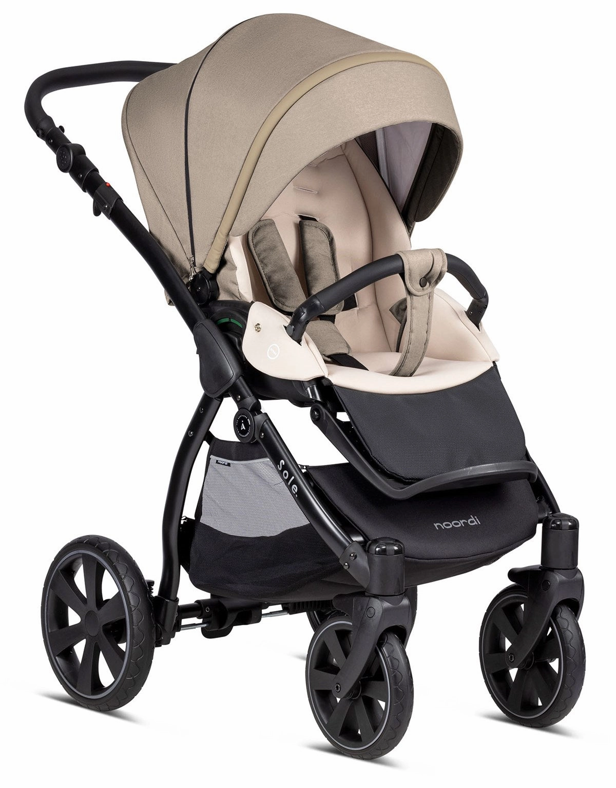 Noordi Sole Go 3in1 Essential Starter Travel & Nursery Bundle, Chateau Grey