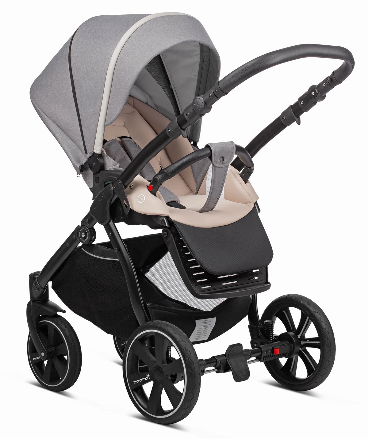 Noordi Sole Go 3in1 Essential Starter Travel & Nursery Bundle, Warm Grey