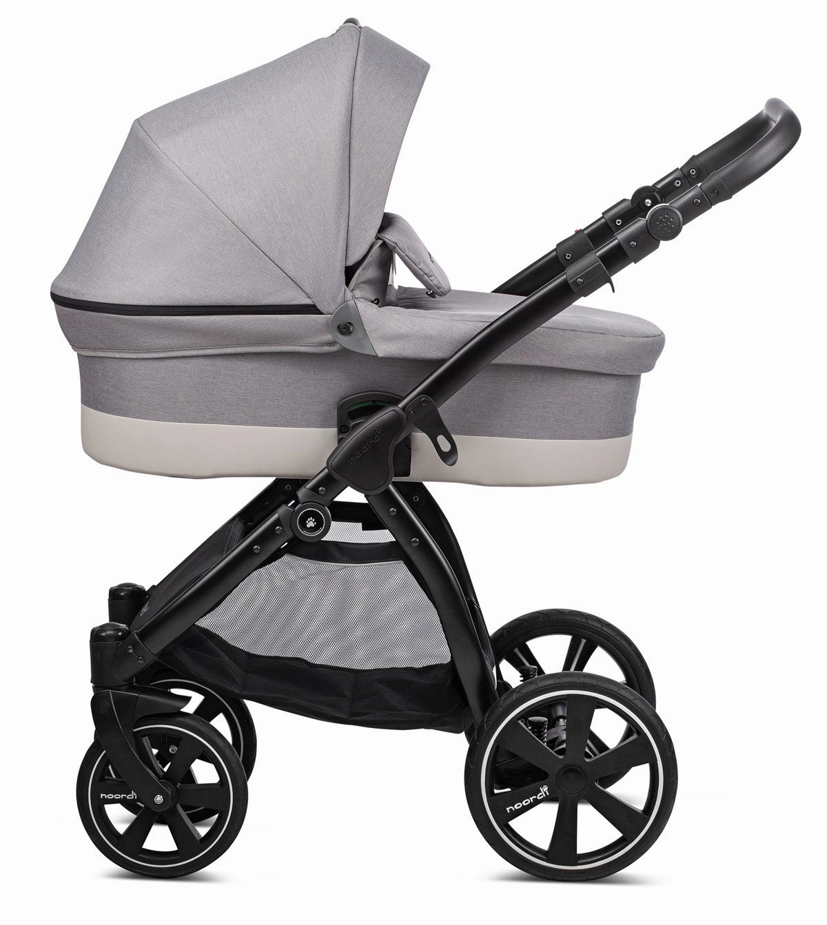 Noordi Sole Go 3in1 Essential Starter Travel & Nursery Bundle, Warm Grey