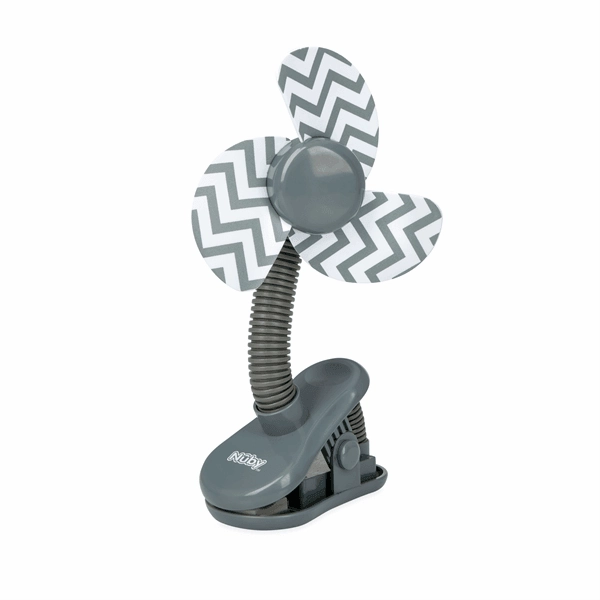 Nuby Clip-On Travel Fan Grey