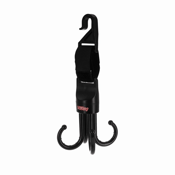 Nuby Deluxe Car Seat & Stroller Hooks Black 2 Pack