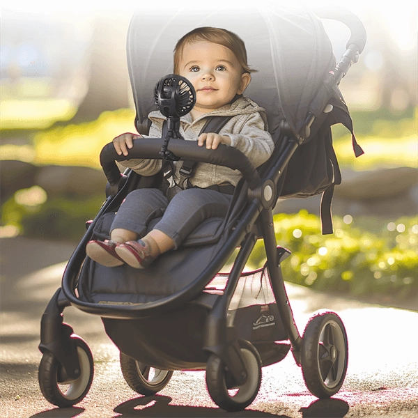 Nuby Stroller Fan with Flexible Tripod Black