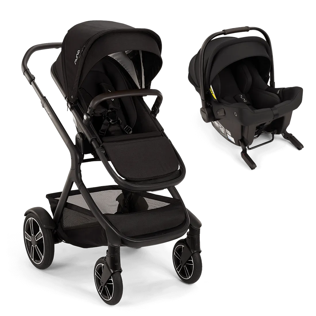 Nuna Demi NEXT Stroller & PIPA Urbn Car Seat - Caviar